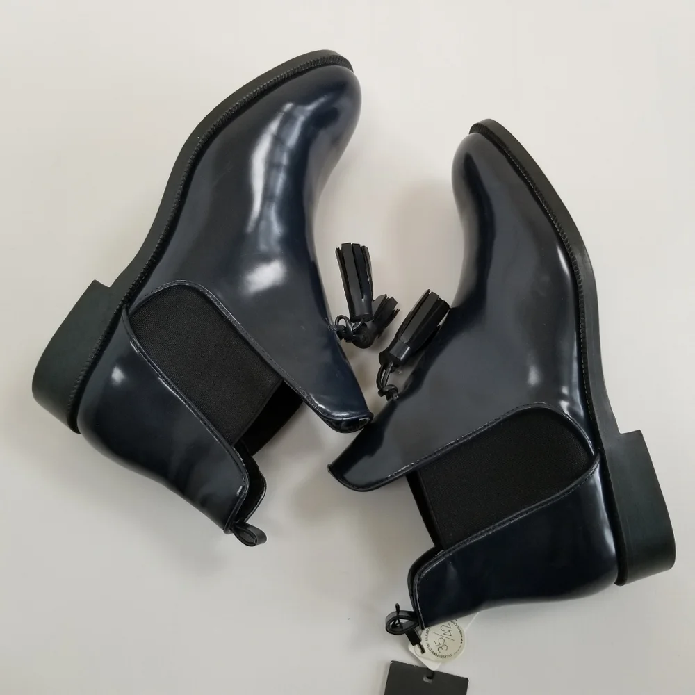 Zara Tassel Ankle Boots Booties Size 10